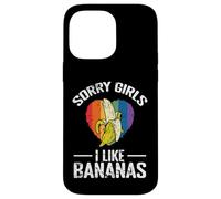 Custodia per iPhone 14 Pro Max Scusate Ragazze Mi Piacciono le Banane