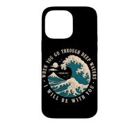 Custodia per iPhone 14 Pro Max Se attraversi acque profonde sarò con te Isaia 43