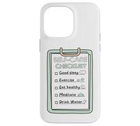 Custodia per iPhone 14 Pro Max SelfCare Checklist Promemoria abitudini sane