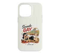 Custodia per iPhone 14 Pro Max "Sembra gay, mi trovo in" LGBT Rainbow GayPride Lesbiche
