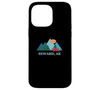 Custodia per iPhone 14 Pro Max Seward Alaska AK Vacation Vintage Logo