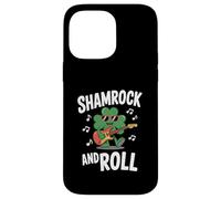 Custodia per iPhone 14 Pro Max Shamrock And Roll Music Lover Giorno di San Patrizio Giochi di parole irlandesi