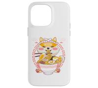 Custodia per iPhone 14 Pro Max Shiba Inu Mangiare Ramen Tagliatelle Giapponesi Cane Divertente In Giappone