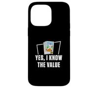 Custodia per iPhone 14 Pro Max Sì, conosco il valore di Funny Baseball Collezionisti di carte collezionabili