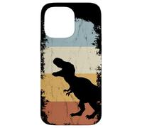Custodia per iPhone 14 Pro Max Silhouette retrò del dinosauro T-Rex