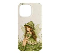Custodia per iPhone 14 Pro Max Simpatico caso verde della natura capricciosa di Cottagecore dei funghi