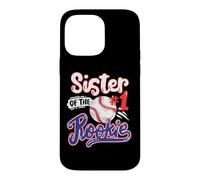 Custodia per iPhone 14 Pro Max Sister of Rookie 1st Baseball Festa di compleanno a tema abbinamento