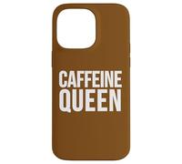 Custodia per iPhone 14 Pro Max Slogan divertente per amanti del caffè della regina della caffeina