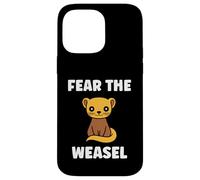 Custodia per iPhone 14 Pro Max Small Animals weasels Funny Minimalist fear the weasel