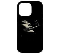 Custodia per iPhone 14 Pro Max Smoky Jazz Man Minimal Face Portrait Estetica