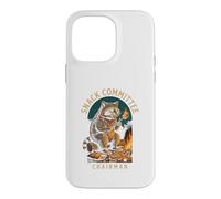 Custodia per iPhone 14 Pro Max Snack Committee Chairman, Raccoon Camping Humor