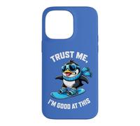 Custodia per iPhone 14 Pro Max Snowboarding Penguin Fidati Im Bravo in Questo