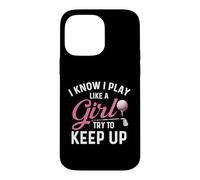 Custodia per iPhone 14 Pro Max So che gioco come una ragazza cerca di tenere il passo - Golf Lover Golfer