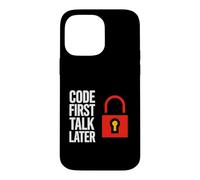 Custodia per iPhone 14 Pro Max Software Developer Code First Talk Later