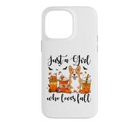 Custodia per iPhone 14 Pro Max Solo una ragazza che ama l'autunno Corgi Dog Pumpkin Cozy Autumn