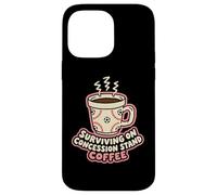 Custodia per iPhone 14 Pro Max Sopravvivere Su Concessione Stand Caffè Calcio Mamma