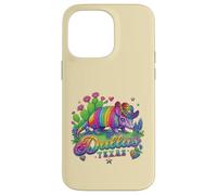 Custodia per iPhone 14 Pro Max Souvenir retrò anni '80 Arcobaleno Armadillo Cowboy Dallas Texas