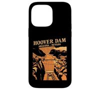 Custodia per iPhone 14 Pro Max Souvenir simbolo del canyon retrò della diga di Hoover, Arizona, Nevada