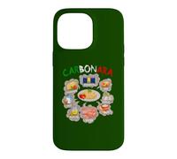 Custodia per iPhone 14 Pro Max Spaghetti Ricetta Pasta Alla Carbonara Amanti del Cibo Italiano Divertente