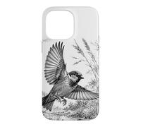 Custodia per iPhone 14 Pro Max Spetebo volante disegnato con arte in natura