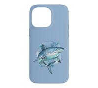 Custodia per iPhone 14 Pro Max Squalo feroce nei toni del blu