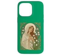 Custodia per iPhone 14 Pro Max St Brigid Art Nouveau Halo e Bucaneve