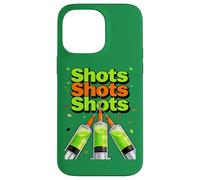 Custodia per iPhone 14 Pro Max St Patricks Day Nurse Shots Siringa Lucky Green Medical