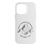 Custodia per iPhone 14 Pro Max Stampa fronte e retro Christian Faith Can Move Mountains