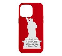 Custodia per iPhone 14 Pro Max Statua della Libertà Nuovo Colosso Poesia