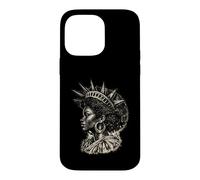 Custodia per iPhone 14 Pro Max Statua Nera della Libertà, USA, Mese della Storia Nera