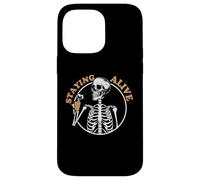 Custodia per iPhone 14 Pro Max Staying Alive Skeleton Drink Coffee Baristas Coffee Lover