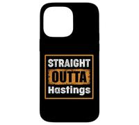 Custodia per iPhone 14 Pro Max Straight Outta Hastings, Nebraska, USA, Umorismo retrò angosciato