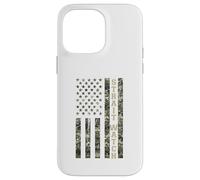 Custodia per iPhone 14 Pro Max Strait Watch USA American Flag Camouflage Distressed Style