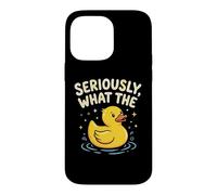 Custodia per iPhone 14 Pro Max Sul serio, What The (Duck) Funny Daying Animal Attitude Duck