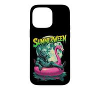 Custodia per iPhone 14 Pro Max Summerween Werewolf Retro Horror Beach Halloween in estate