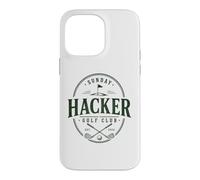 Custodia per iPhone 14 Pro Max Sunday Hacker Golf Club Divertente golfista Weekend Fairway