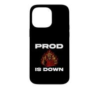Custodia per iPhone 14 Pro Max SysAdmin Prod Is Down Server On Fire DevOps Tech Humor