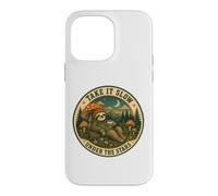 Custodia per iPhone 14 Pro Max Take It Slow Under The Stars Bradipo Fungo Camping