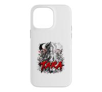 Custodia per iPhone 14 Pro Max Tara Dea buddista Lotus Moon Phases Meditazione