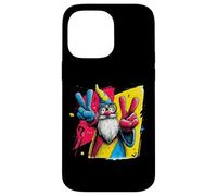 Custodia per iPhone 14 Pro Max Targa grafica Wizard Double Peace Graffiti con personaggi pop