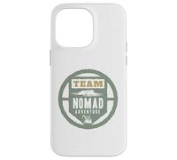 Custodia per iPhone 14 Pro Max TEAM NOMAD ADVENTURE - Emblema circolare per esploratori all'aperto
