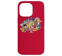 Custodia per iPhone 14 Pro Max Teen Titans Go! Pizza War!