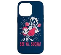 Custodia per iPhone 14 Pro Max Teen Titans Go! Raven & Starfire Suckas