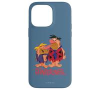 Custodia per iPhone 14 Pro Max The Flintstones Fred and Barney Stylized Art