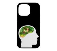Custodia per iPhone 14 Pro Max The Monkey Runs the Show giocoso, si appoggia all'umorismo