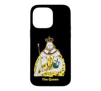 Custodia per iPhone 14 Pro Max The Queen, Cool Hand Drawn Queen Cartoon Graphic Design