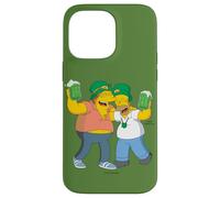 Custodia per iPhone 14 Pro Max The Simpsons Homer and Barney Cheers to St. Patrick’s Day