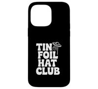 Custodia per iPhone 14 Pro Max Tin Foil Hat Club per credenti UFO alieni