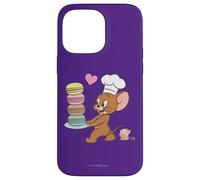 Custodia per iPhone 14 Pro Max Tom and Jerry Macaron Love