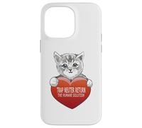 Custodia per iPhone 14 Pro Max Trap Neuter Return (TNR) The Humane Solution gatto cuore amore
